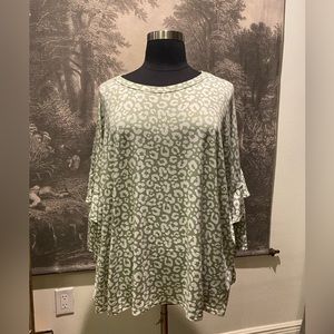 Green Leopard Top